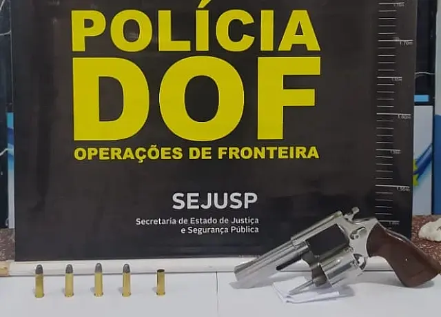 Em Anastácio, homem é preso com arma de fogo ilegal