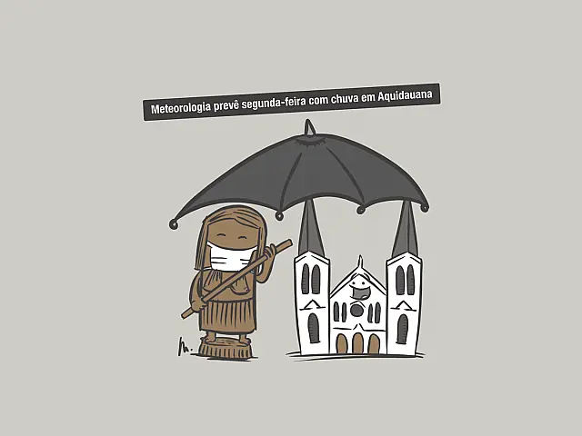 Meteorologia prevê segunda-feira com chuva em Aquidauana