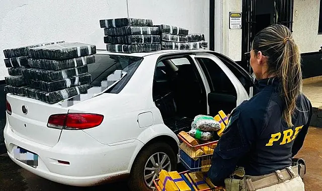 PRF apreende mais de 830 quilos de maconha em Rio Brilhante