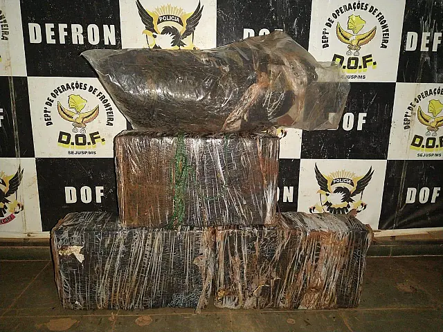 Policiais encontram mais de 90 kg de maconha às margens da MS-378