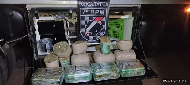 Caminhoneiro é preso com maconha em Miranda