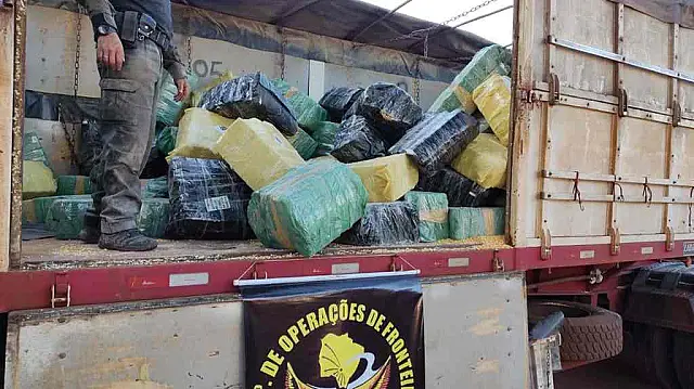 DOF apreende carga de maconha avaliada em R$ 18 milhões