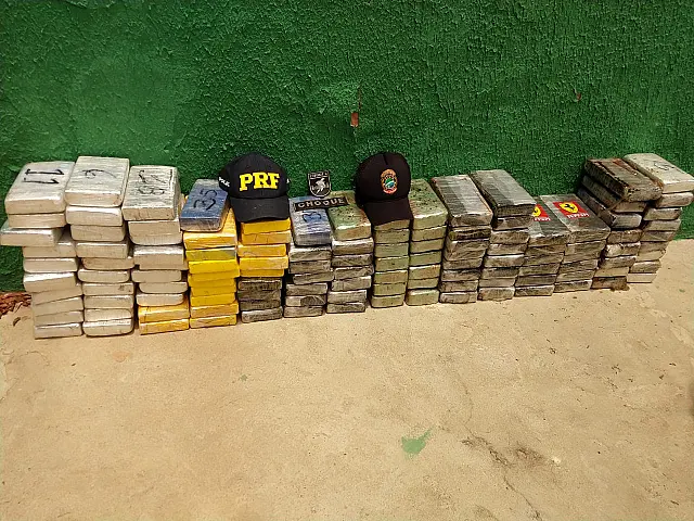 Operação na região de Miranda apreende 125 quilos de cocaína
