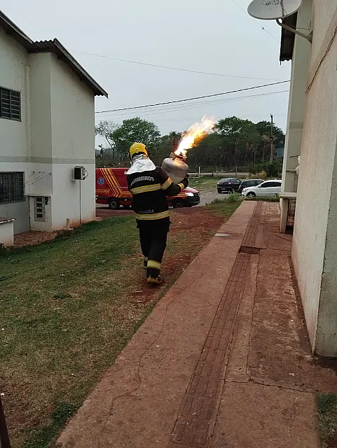 Princípio de incêndio em apartamento mobiliza bombeiros em Corumbá