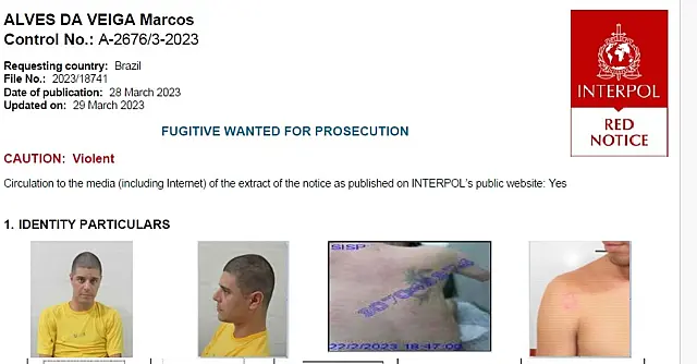Polícia Civil de Mato Grosso do Sul captura criminoso incluído na Lista Vermelha da Interpol