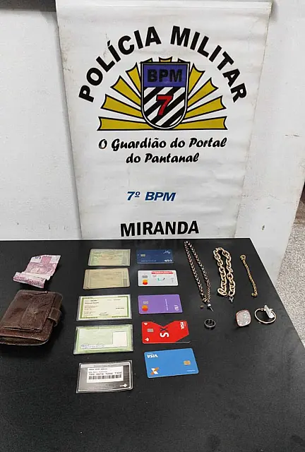 Suspeito de furto de joias é preso em Miranda