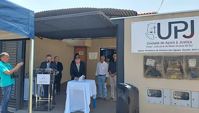 Paraíso das Águas inaugura unidade de apoio ao TJMS