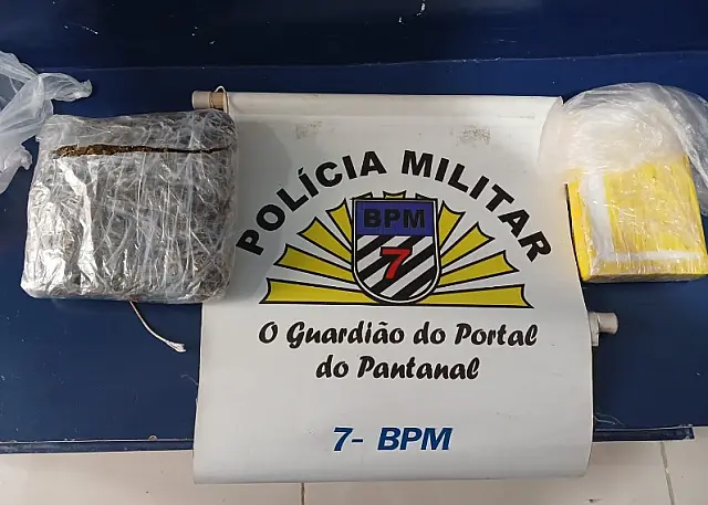 Mulher é presa após ser flagrada com droga em ônibus em Anastácio