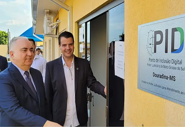 Presidente do TJMS inaugura PID em Douradina