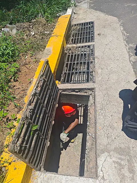 Bombeiros resgatam três filhotes de gato presos em tubulação em Corumbá