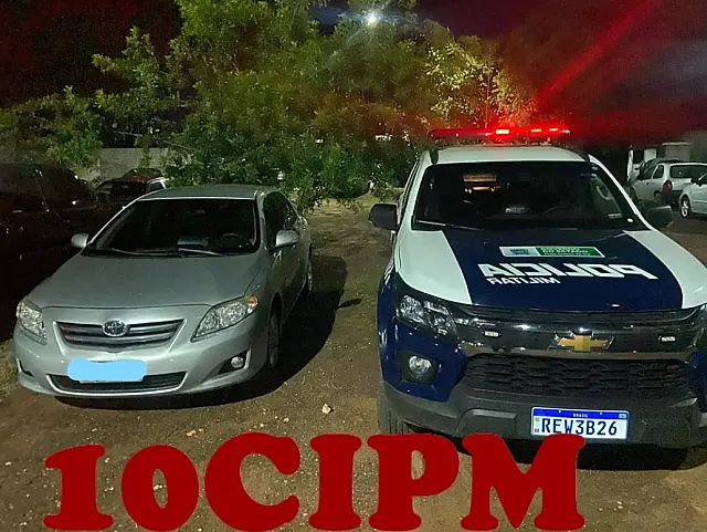 Nesta madrugada, PM apreende carro clonado