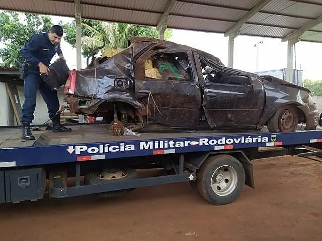 Operação Hórus: veículo foge de fiscalização, capota e uma pessoa morre na MS-164