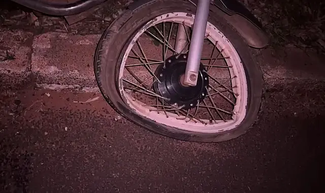 Motociclista é socorrido após colisão com caminhonete em Anastácio