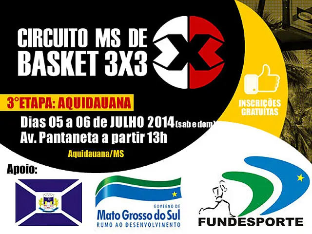 Circuito MS de Basket 3x3 será neste fim de semana