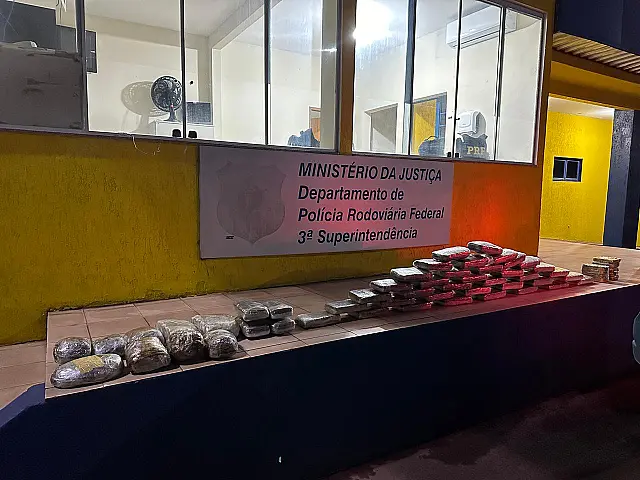 PRF apreende 47 kg de maconha em Corumbá