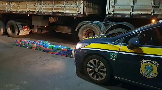 PRF apreende carga de R$ 13,2 milhões de cocaína na fronteira
