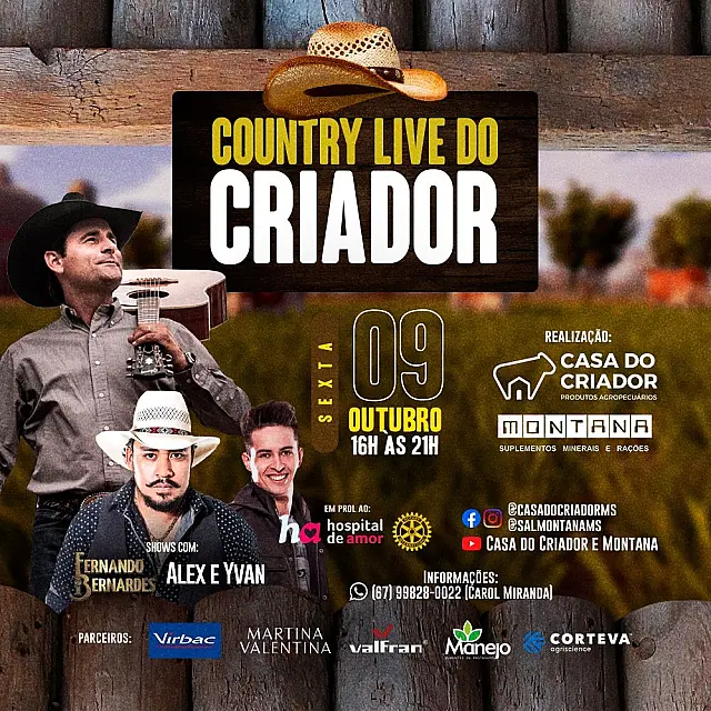 Casa do Criador e Montana realizam live em prol do Hospital do Amor