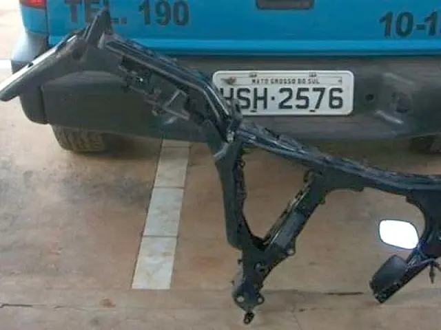 Radiopatrulha de Anastácio localiza quadro de motocicleta furtada no Carnaval