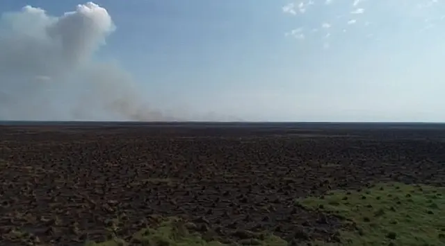 Incêndio em Forte Coimbra é controlado em Corumbá