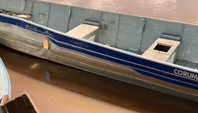 Rio Aquidauana: barcos colidem e pescadores são jogados na água