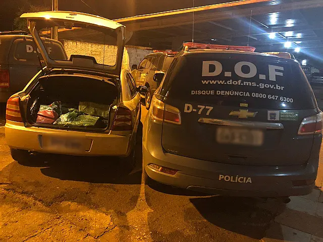 DOF apreende 200 quilos de maconha durante operação em MS