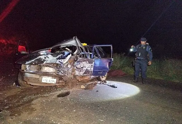 Dois morrem em colisão frontal e sete ficam feridos em acidente na MS-157