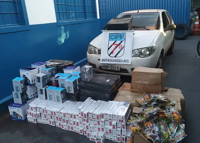 PM apreende carregamento de cigarros contrabandeados