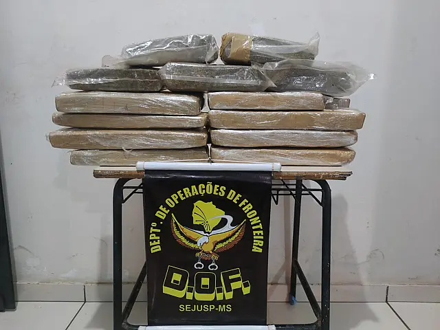 Mulher é presa em MS com maconha a caminho de Minas Gerais