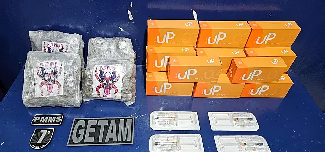 Dupla é presa com skunk e medicamentos sem receita em Anastácio