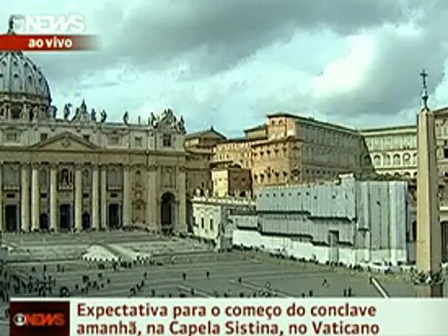 Basílica de São Pedro é preparada para primeira aparição do novo Papa