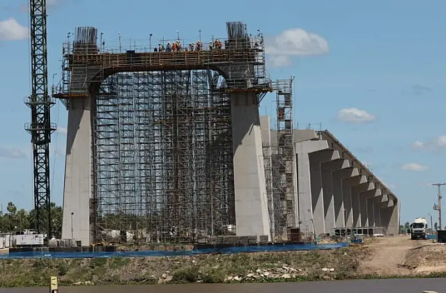 Rota Bioceânica: ponte em Porto Murtinho está 52% concluída