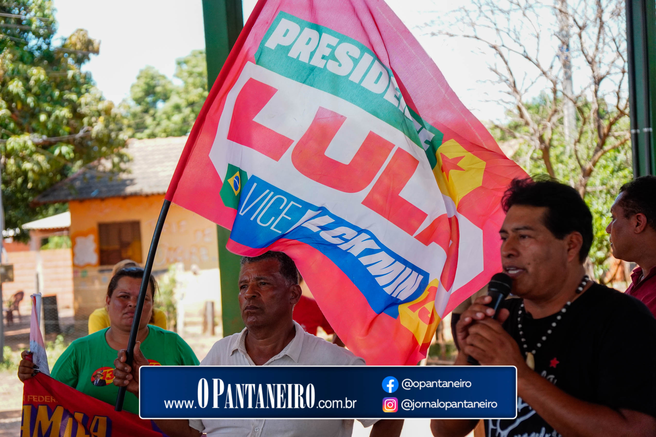 Carreata do Lula em Nioaque - Brejão e cidade O Pantaneiro