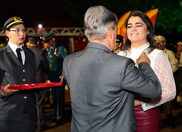 Delegados Gerais de MS recebem a Medalha Dom Pedro II em cerimônia no Corpo de Bombeiros