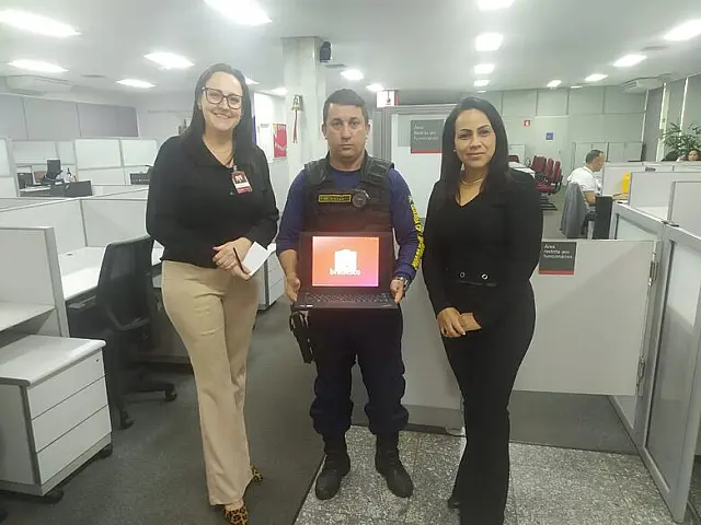 Notebook furtado de banco é recuperado pela GCM em Campo Grande