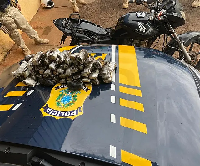 Motociclista é preso com 10,8 kg de haxixe em Nova Alvorada do Sul