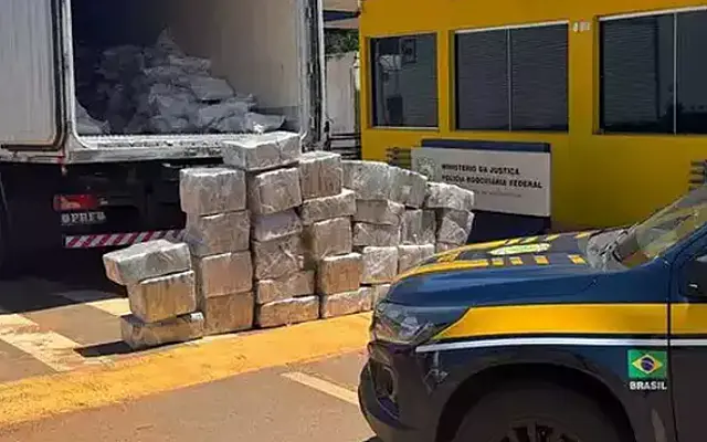 Casal é preso na BR-262 com tonelada de maconha escondida em carga de carne