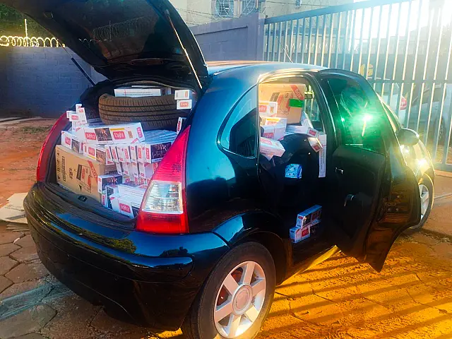 Veículo furtado com carga de contrabando é apreendido na MS-060