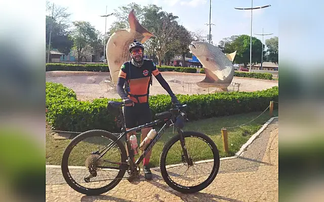 Cansaço, sede e dor não impediram Claúdio de pedalar 300 km até Bonito