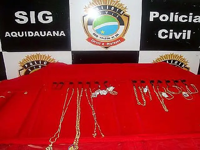 SIG de Aquidauana esclarece furto de joias avaliadas em R$ 55 mil