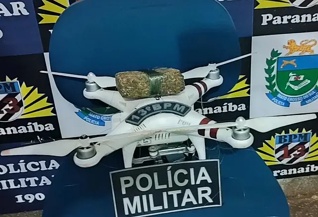 PM flagra "delivery" de droga com drone
