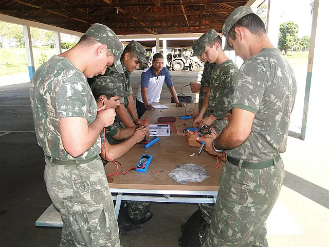 9º BE Cmb realiza curso de eletricista