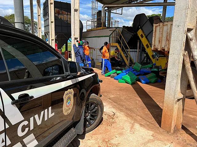 Tonelada de droga é incinerada em Iguatemi pela Polícia Civil