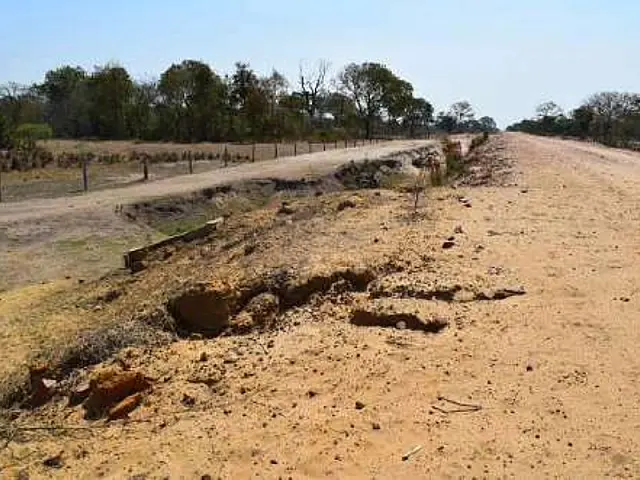 MP investiga erosão e possíveis falhas em obra da Estrada Taquari em Corumbá