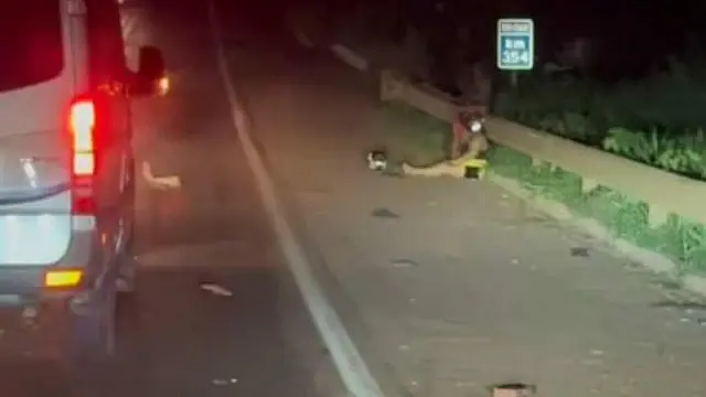 Casal fica em estado grave após ser atropelado na BR-262