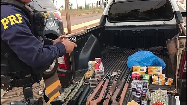 PRF prende homem com arsenal que iria para o MT
