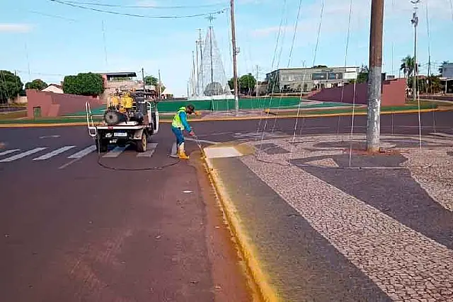 Avenida Pantaneta recebe nova marcação