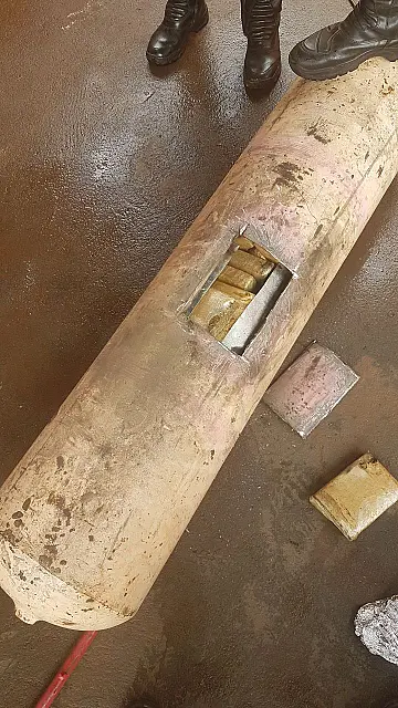 Foragido é preso com maconha em tanque e cilindro de ar
