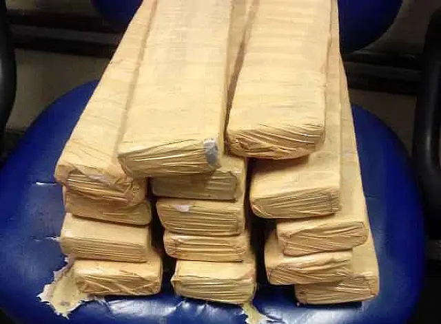 Mala recheada de maconha é apreendida após ser esquecida em ônibus