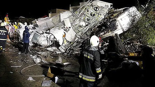 Mais de 40 pessoas morrem em acidente aéreo em Taiwan