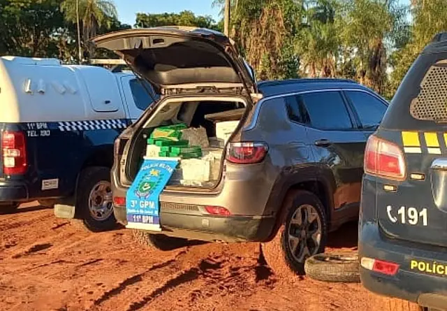 Ação da PM e PRF resulta na apreensão de 780 kg de droga